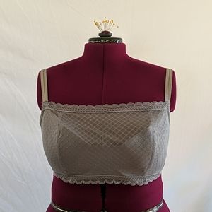 Lane bryant Cacique 42DDD bra built-in mesh cami